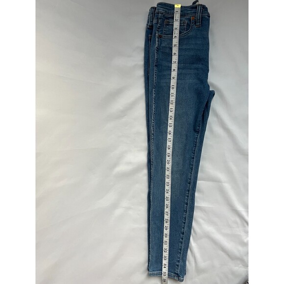 Madewell 10" High-Rise Skinny Crop Jeans Medium Wash 27 Ankle Womens Classic - Picture 9 of 9